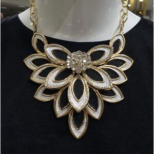 INC International Concepts Gold and Silver Statement Necklace